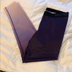 Purple Nike ombré leggings